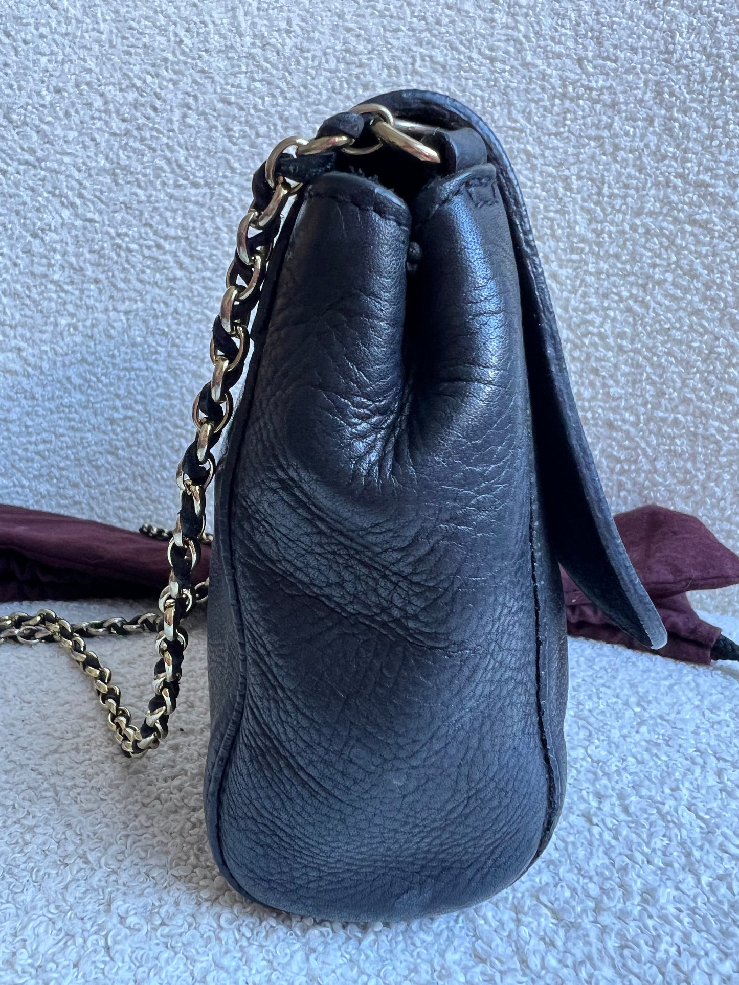 Mulberry Small Black Margaret Shoulder Bag with Small Purse
