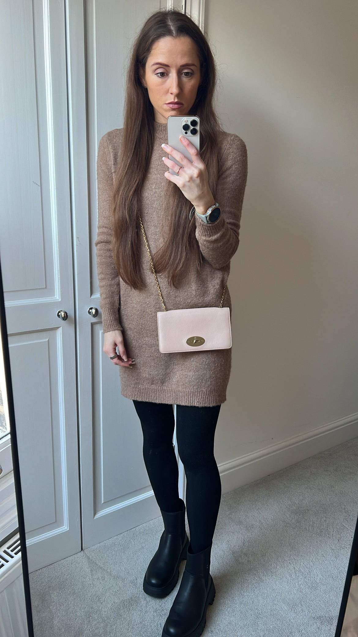 Mulberry Ballet Pink Bayswater Clutch (RRP £495)