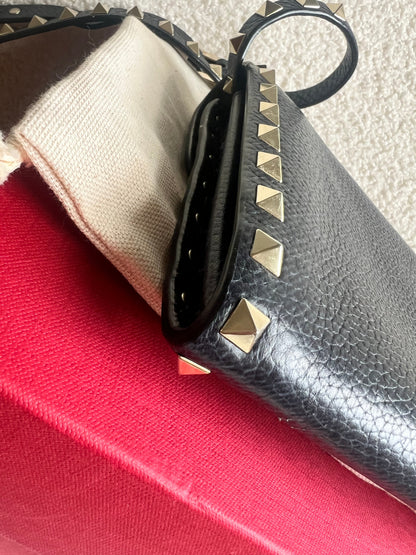 Valentino Garavani Navy Blue Rockstud Crossbody