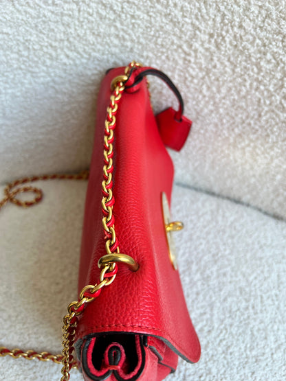 Mulberry Hibiscus Red Regular Lily with Gold Hardware (RRP £995)