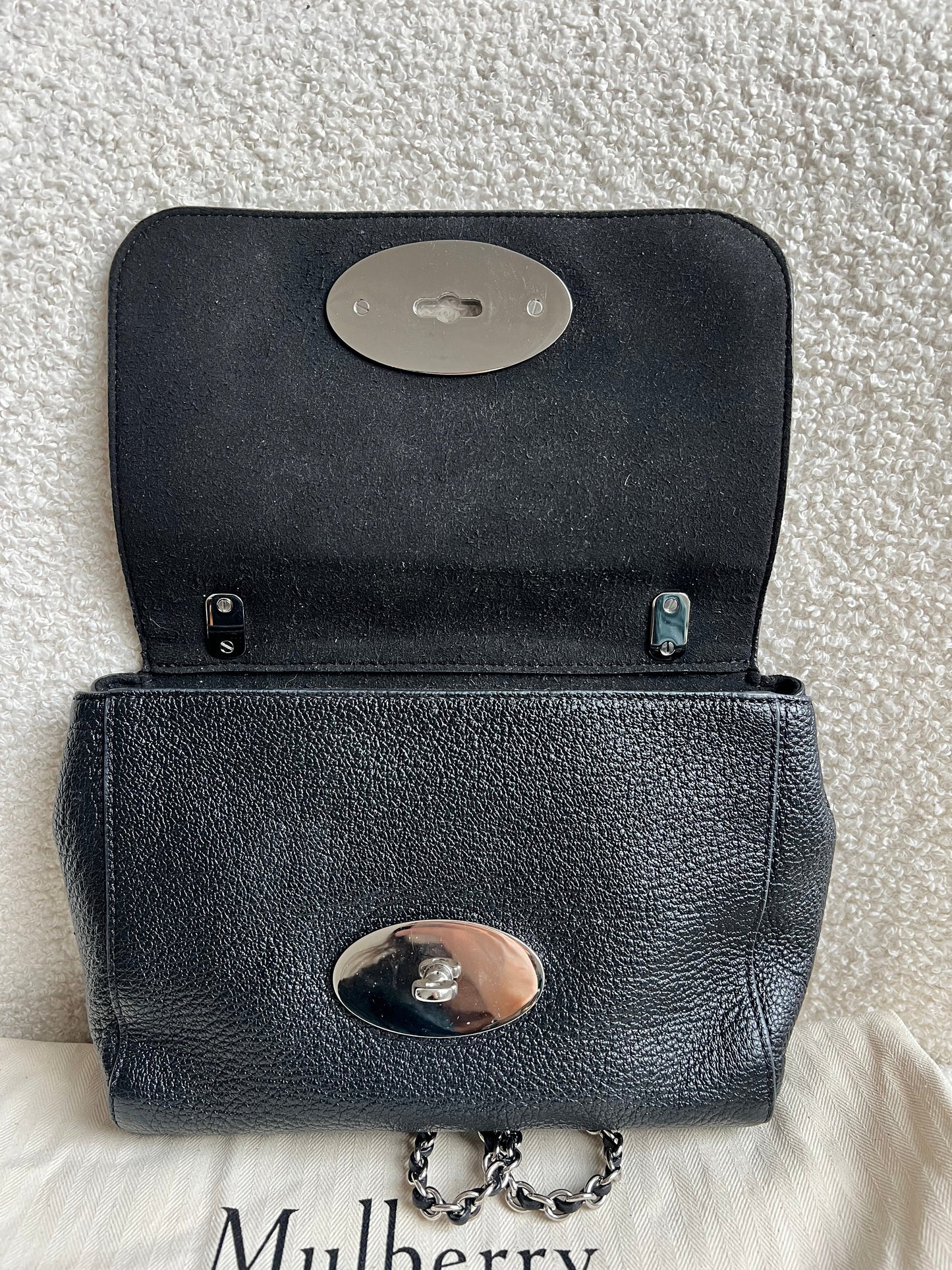 Mulberry Black Regular Lily with Silver Hardware (RRP £995)