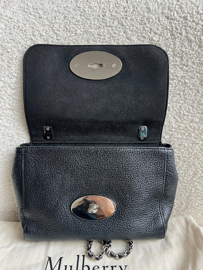 Mulberry Black Regular Lily with Silver Hardware (RRP £995)