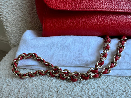 Mulberry Fiery Spritz Red Medium Lily with Gold Hardware (RRP £995)