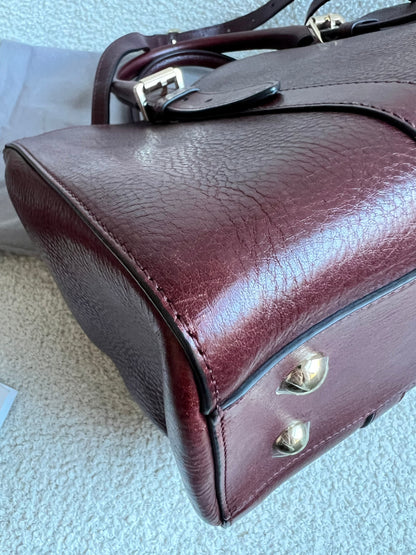 Mulberry Oxblood Small Double Zip Bayswater Tote (£1500)