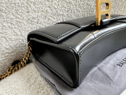 Balenciaga Black Hourglass Wallet on Chain (RRP £1190)