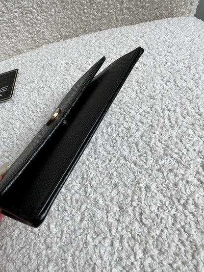 Chanel Black Coco Button Keyring Pouch