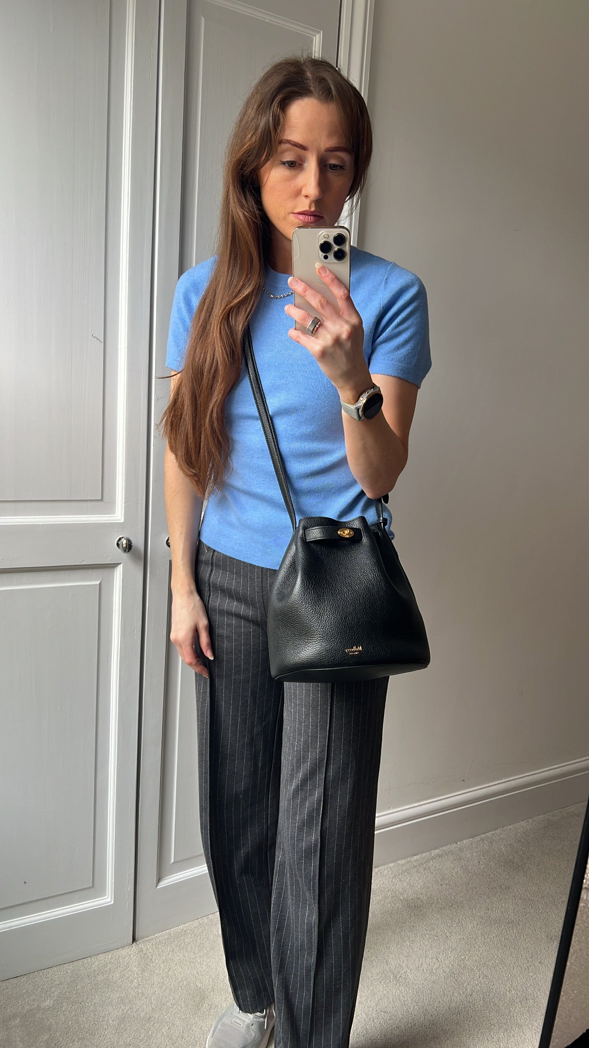 Mulberry Black Abbey Bucket Bag (RRP £695)
