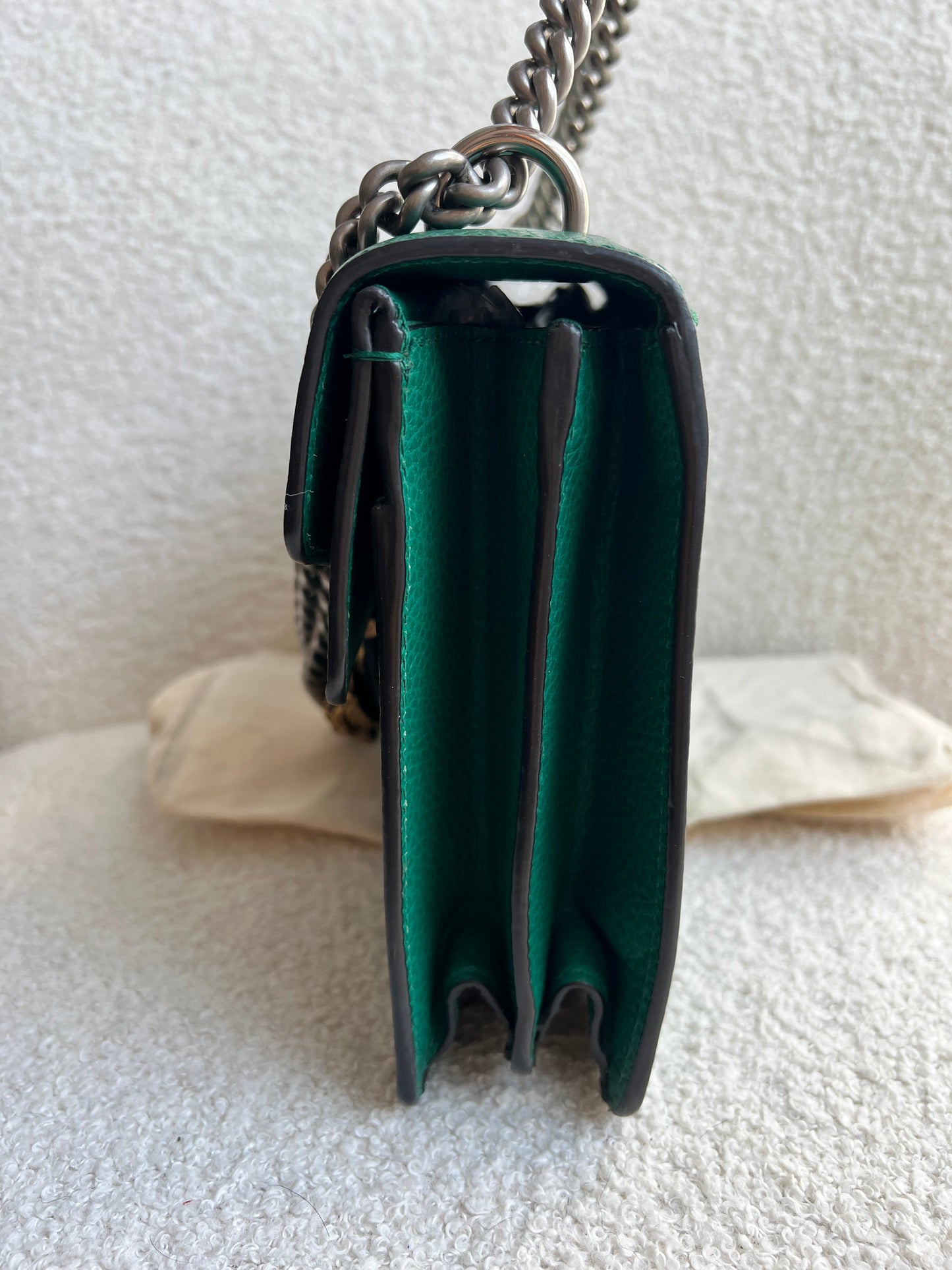 Gucci Dionysus GG Green Small Shoulder Bag (RRP £2,670)