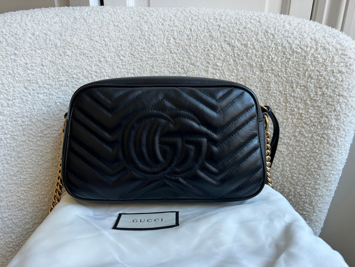 Gucci GG Black Marmont Small Shoulder Bag (RRP £1440)