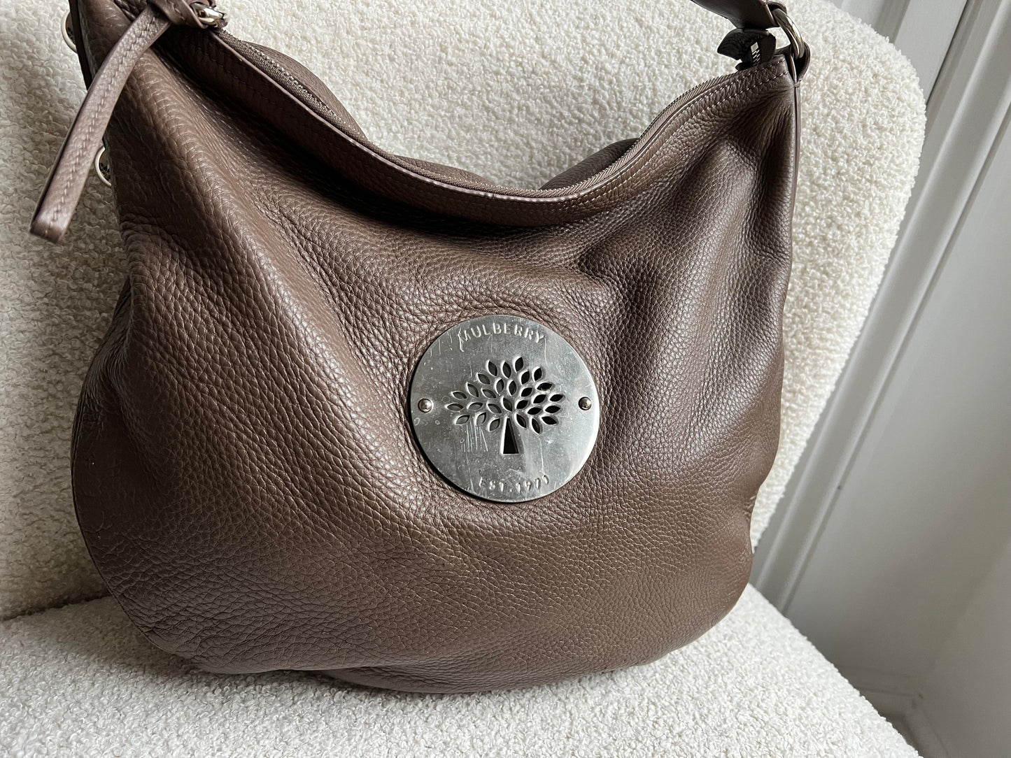 Mulberry Taupe Daria Hobo (RRP £795)