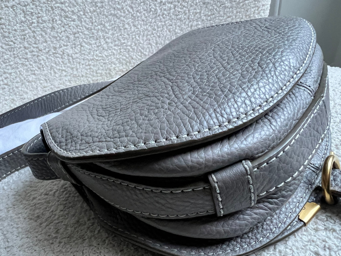 Chloe Small Cashmere Grey Marcie Saddle Bag (RRP £1050)