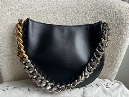 Stella McCartney Frayme Black Faux Leather Bag (RRP £1490)