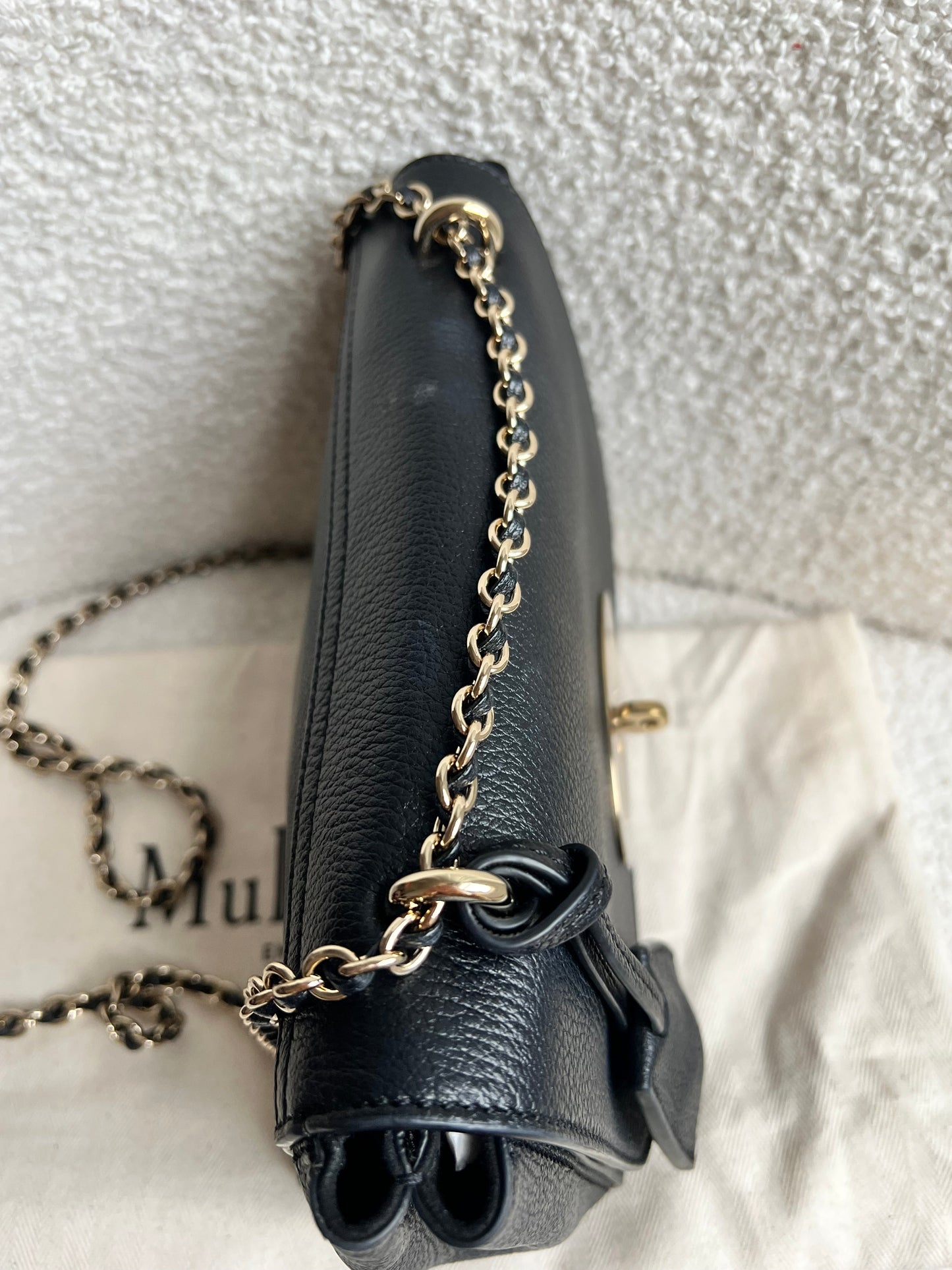 Mulberry Black Regular Lily with Gold Hardware (RRP £995)