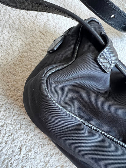 Prada Black Nylon Mini Belt Bag