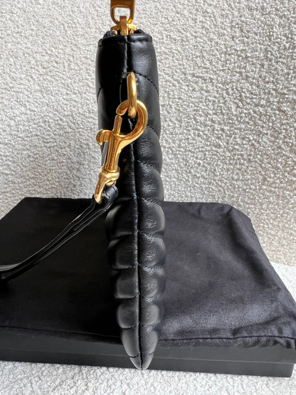 Yves Saint Laurent (YSL) Black Monogram Clutch Pouch (RRP £530)