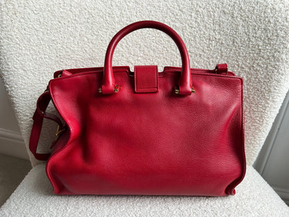 Yves Saint Laurent (YSL) Red Small Cabas Chyc Bag (RRP £1,350)