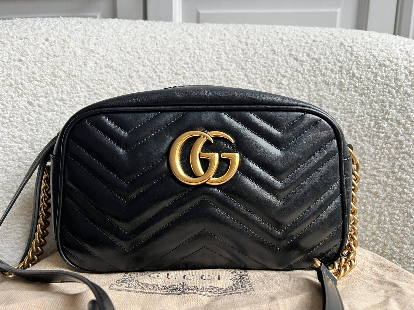 Gucci GG Black Marmont Small Shoulder Bag (RRP £1440)