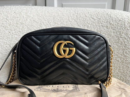 Gucci GG Black Marmont Small Shoulder Bag (RRP £1440)