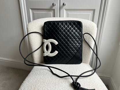 Chanel Black and White Cambon Line Large Crossbody