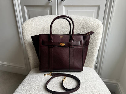 Mulberry Oxblood Small Zipped Bayswater (RRP £1,245)