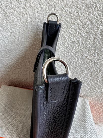 Hermes Evelyne TPM in Caban Clemence Leather with Palladium Hardware