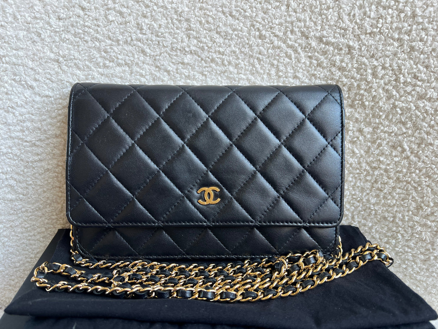 Chanel Wallet on Chain in Black Lambskin Gold Hardware (RRP £2,930)