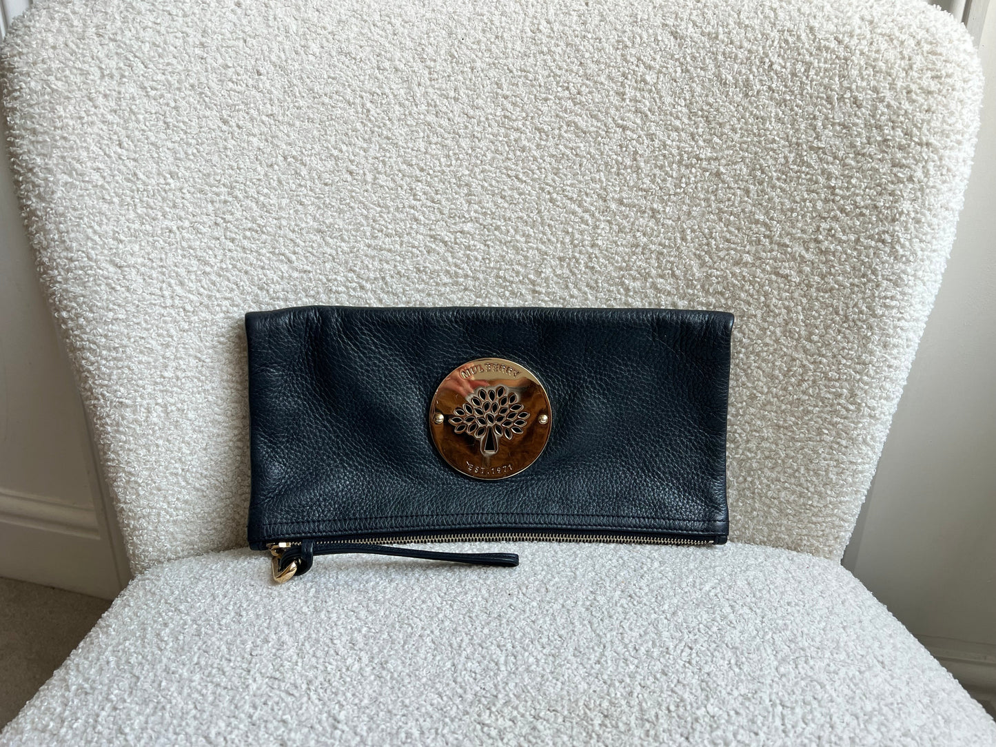 Mulberry Black Daria Clutch (RRP £550)