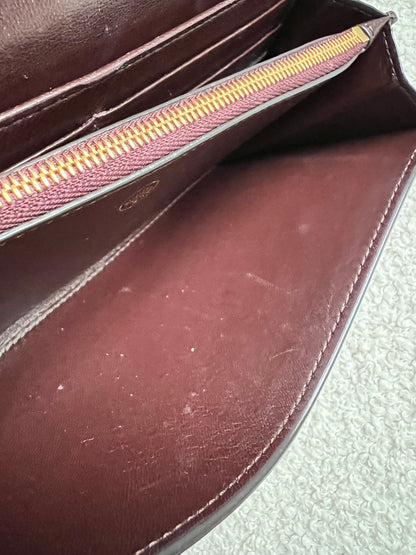 Mulberry Oxblood Continental Wallet (RRP £375)