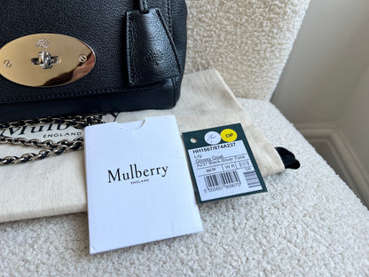 Mulberry Black Regular Lily with Silver Hardware (RRP £995)