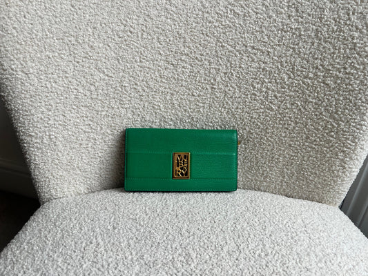 Mulberry Green Sadie Continental Wallet