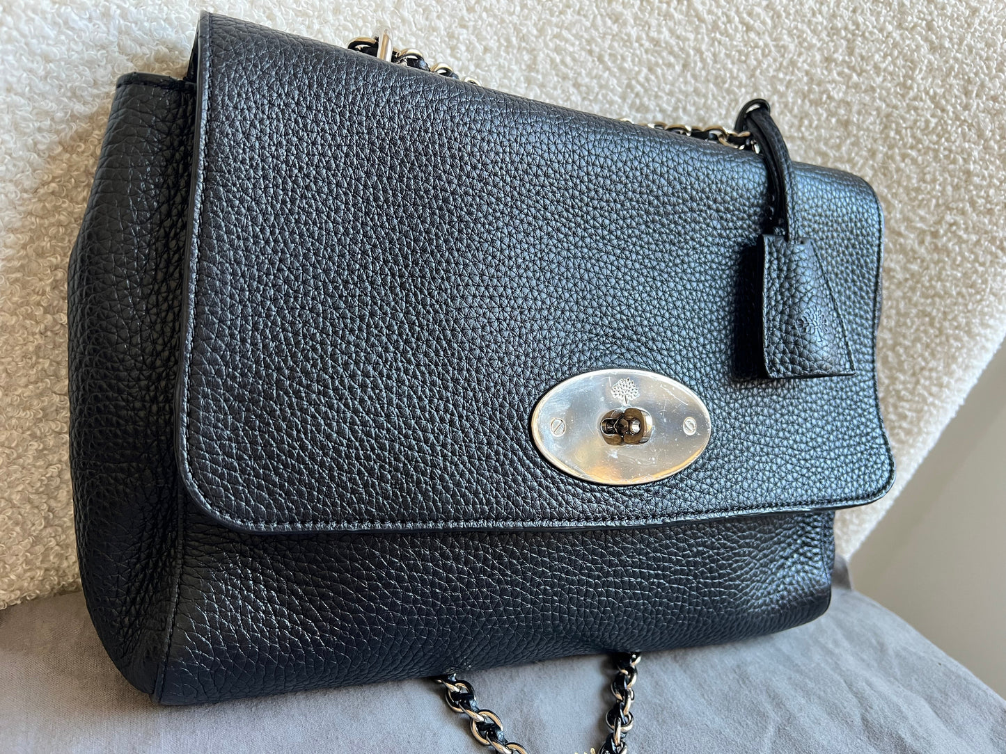 Mulberry Black Medium Lily with Silver Hardware (RRP £1095)