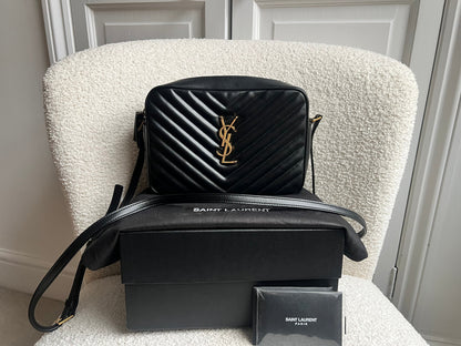 Yves Saint Laurent (YSL) Black Lou Camera Bag (RRP £1,350)