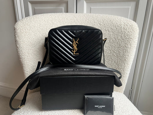 Yves Saint Laurent (YSL) Black Lou Camera Bag (RRP £1,350)