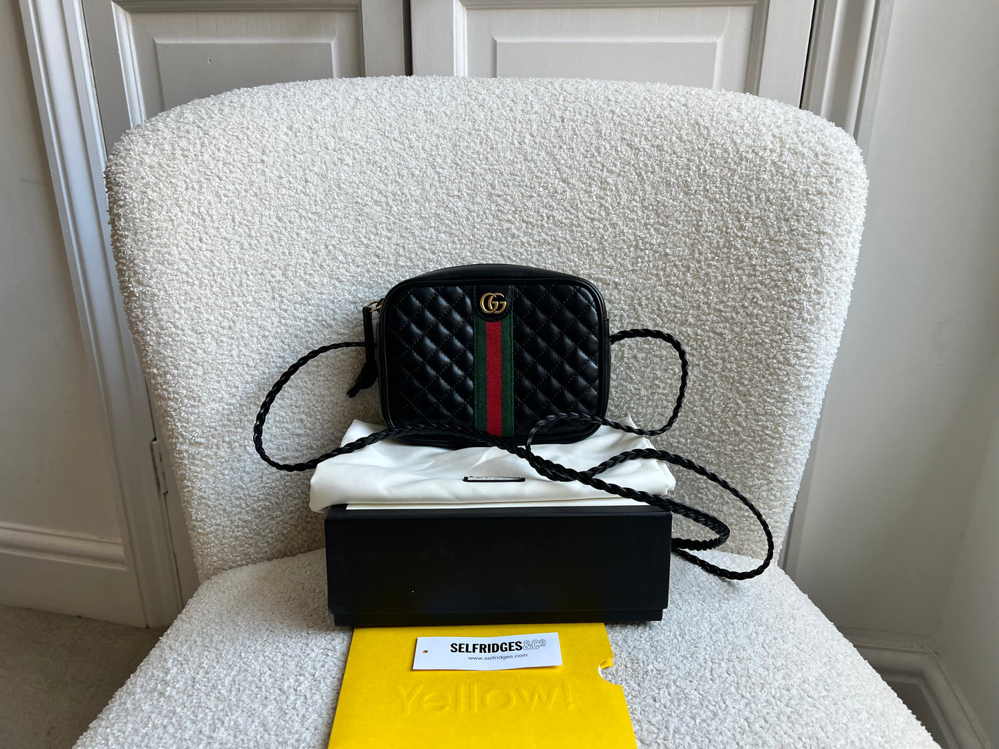 Gucci Mini Black Trapuntata Camera Bag