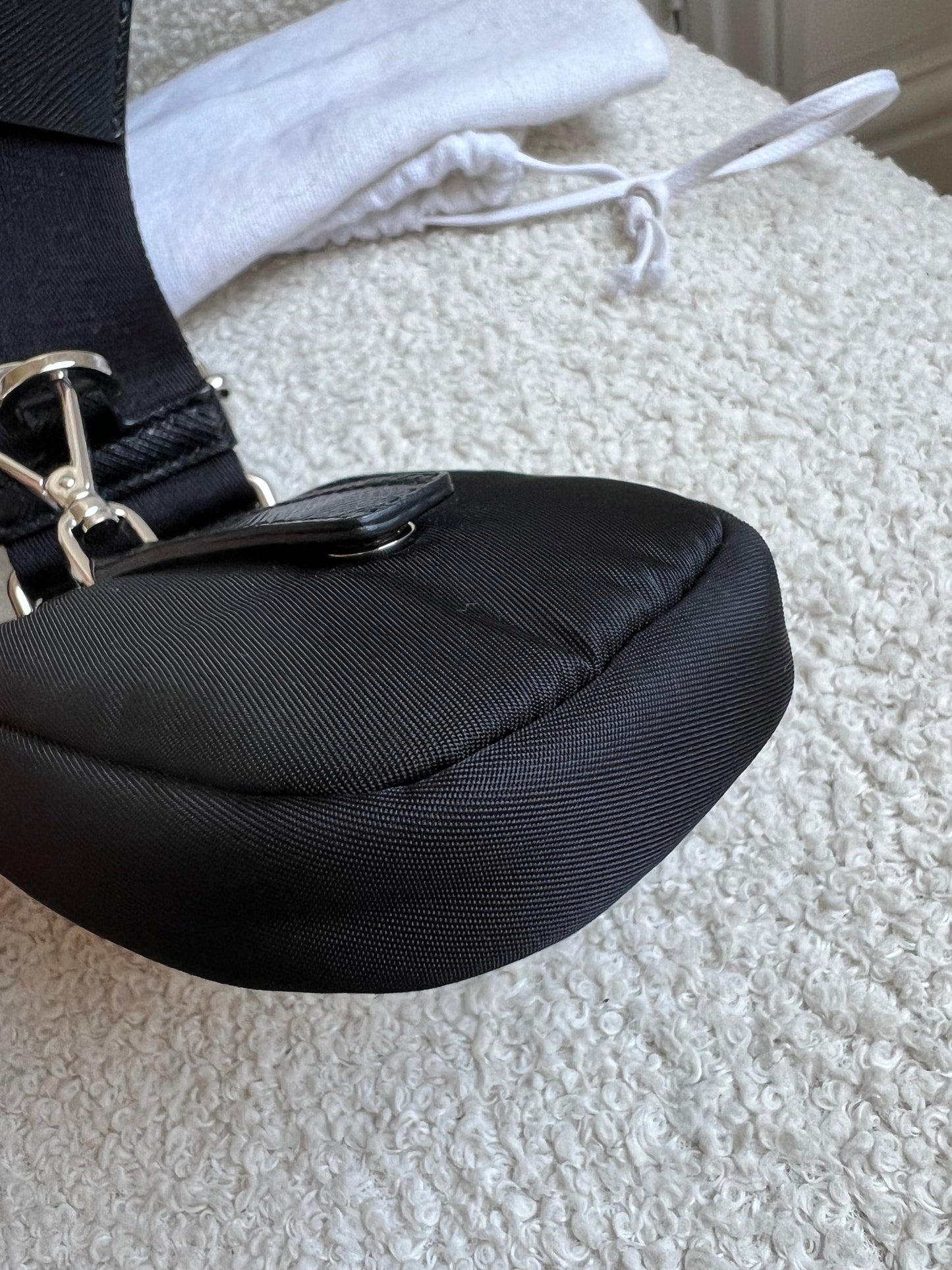 Prada Re-edition Black Nylon Shoulder Bag (RRP £1,500)