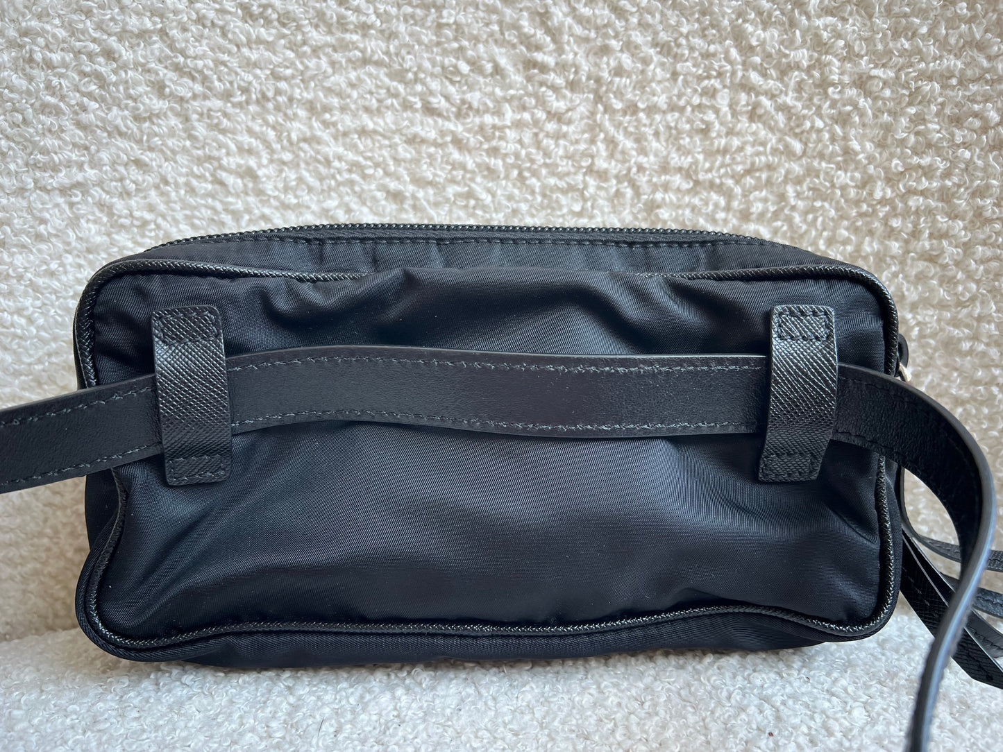 Prada Black Nylon Mini Belt Bag