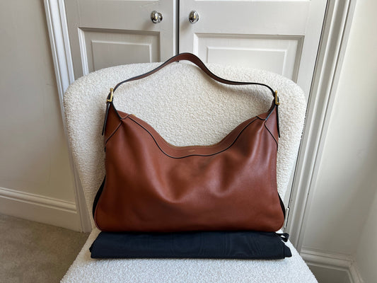 Celine Large Romy Bag in Tan Calfskin (RRP £2350)