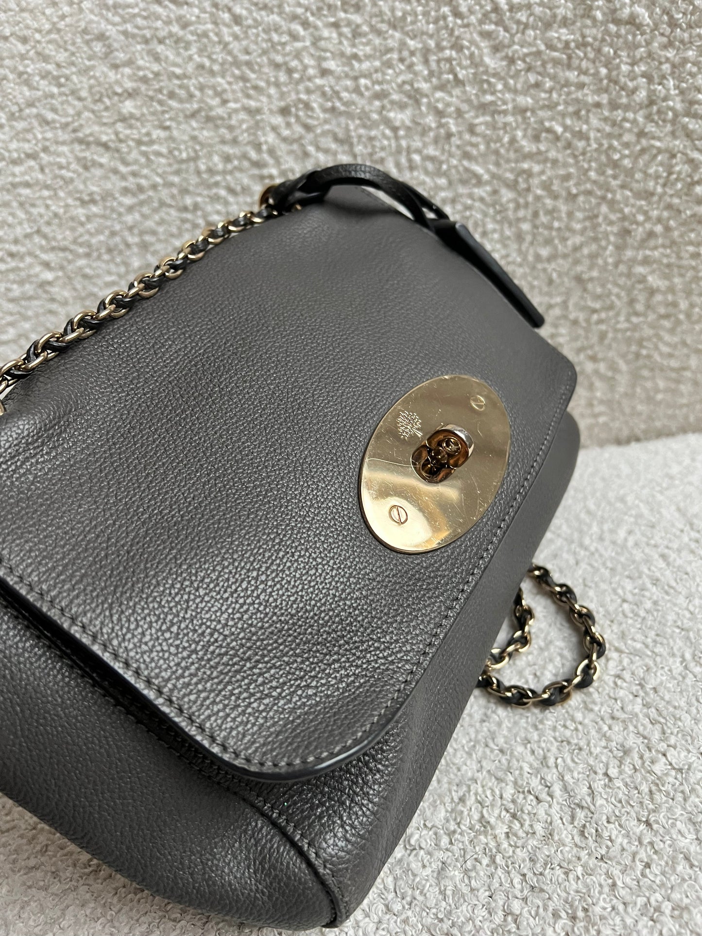 Mulberry Grey Regular Lily with Gold Hardware (RRP £995)