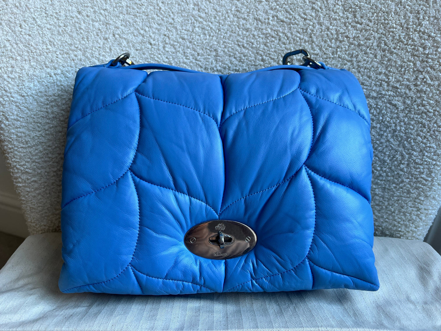 Mulberry Cornflower Blue Softie in Pillow Effect Nappa Leather (RRP £1650)