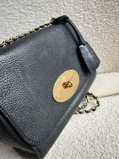 Mulberry Black Regular Lily with Gold Hardware (RRP £995)