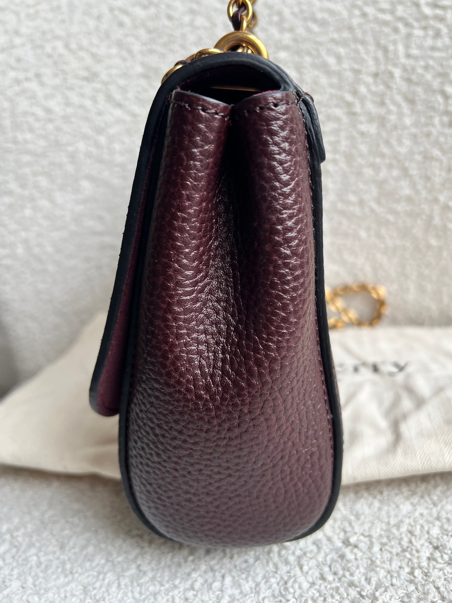 Mulberry Oxblood Regular Lily with Gold Hardware (RRP £995)