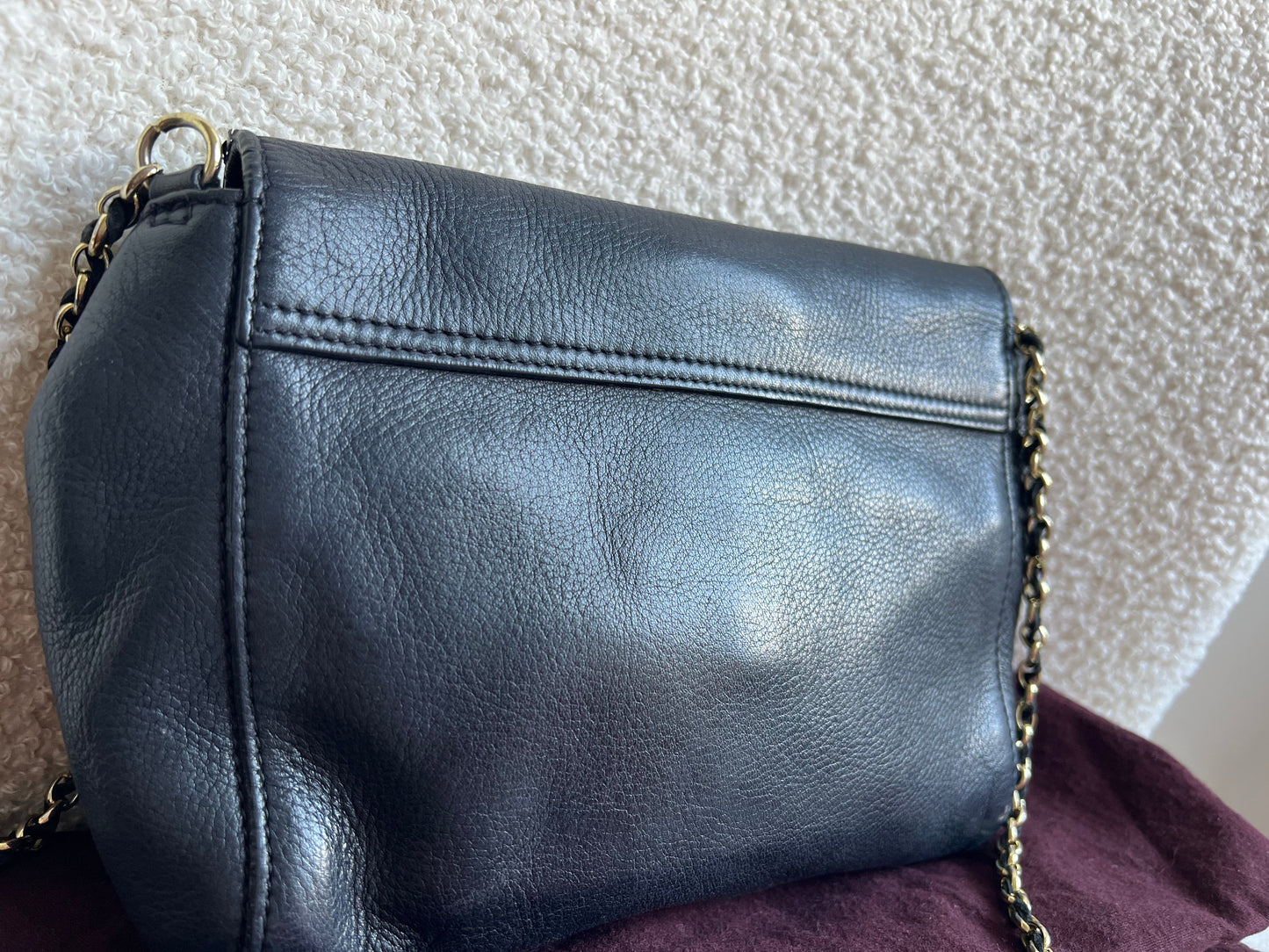 Mulberry Small Black Margaret Shoulder Bag with Small Purse