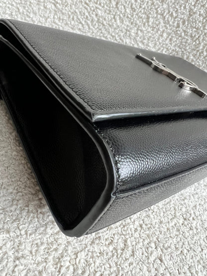 Yves Saint Laurent (YSL) Black Medium Kate with Silver Hardware (RRP £1730)