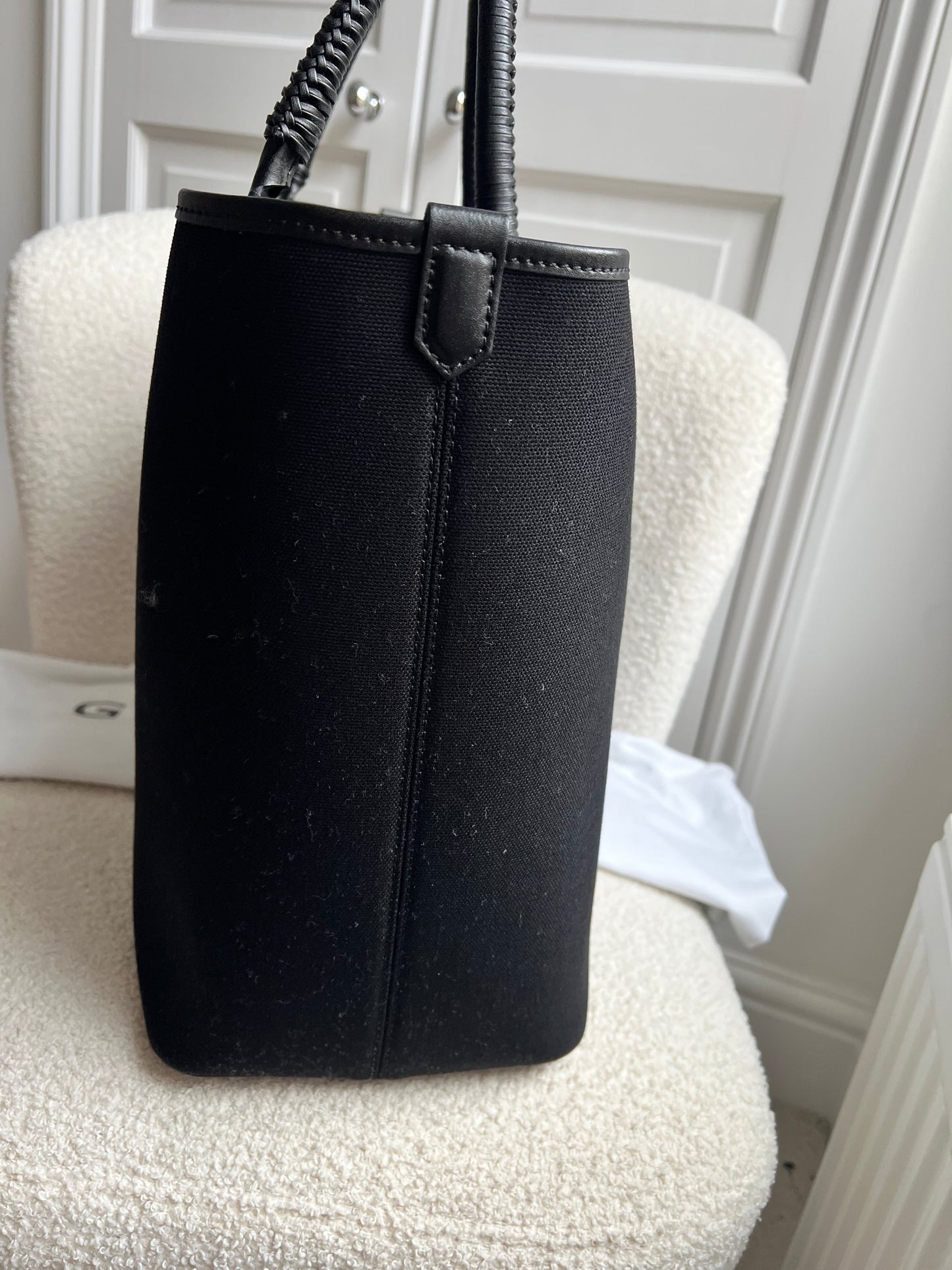 Givenchy Large Antigona Black Canvas Tote Bag