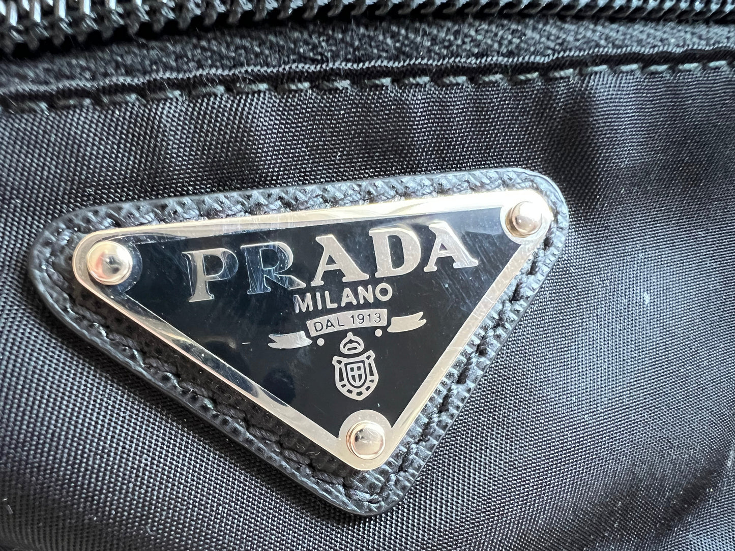 Prada Black Nylon Mini Belt Bag