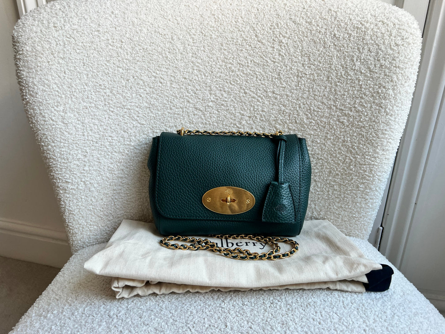 Mulberry Regular Lily in Mulberry Green Heavy Grain (RRP £1095)