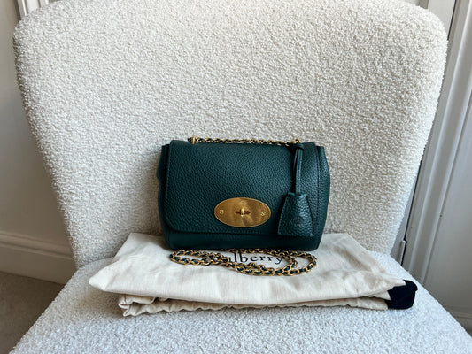 Mulberry Regular Lily in Mulberry Green Heavy Grain (RRP £1095)