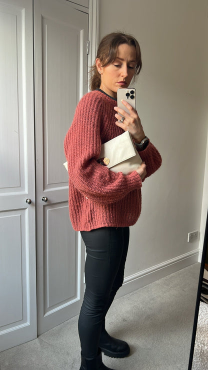 Mulberry Marshmallow Clemmie Clutch (RRP £695)