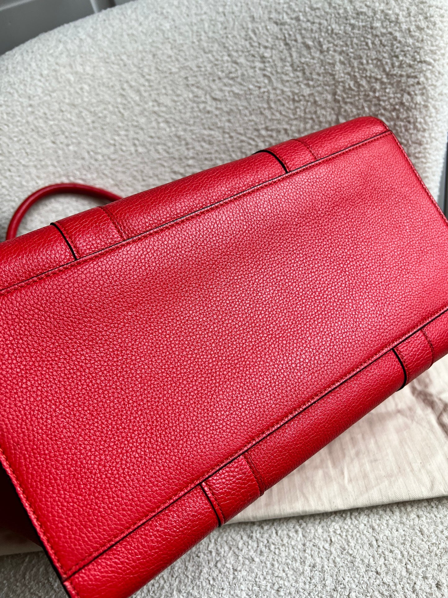 Mulberry Fiery Red Zipped Bayswater (RRP £1,350)