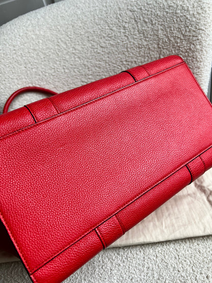 Mulberry Fiery Red Zipped Bayswater (RRP £1,350)